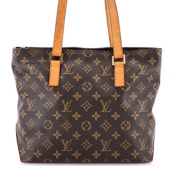 Louis Vuitton Handbags - Louis Vuitton Cabas Mezzo Monogram Canvas Brown Canvas Tote Bag